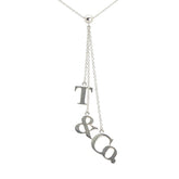 ティファニー T&Co. ロゴ ネックレス SV925 シルバー レディース TIFFANY&Co. 【中古】
